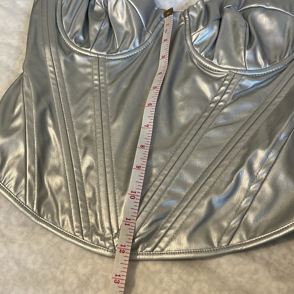 Fashion Nova Bae for Tonight Faux Leather Corset Top - Picture 12 of 13